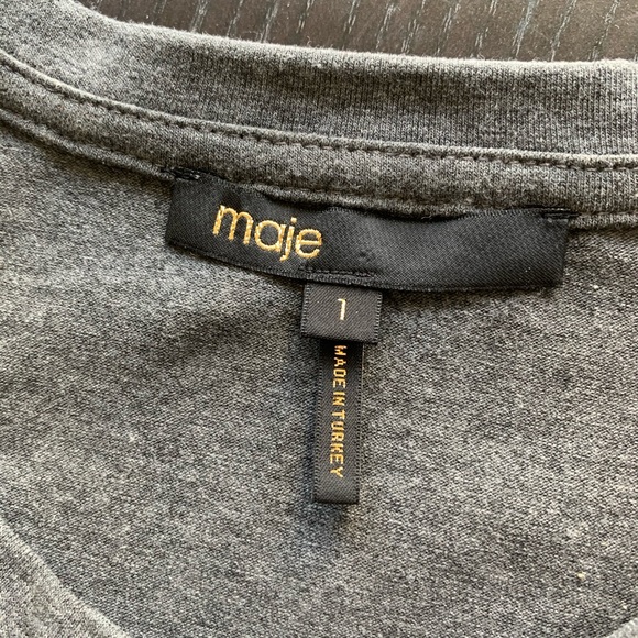 Maje Velvet/Cotton Star T-Shirt - Picture 6 of 7